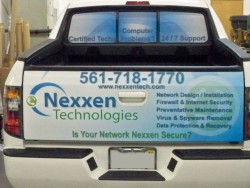 Vehicle vinyl Lettering Lake Worth FL