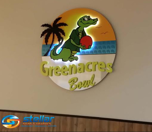 Custom Lobby Signs for Bowling Centers in Palm Beach County FL