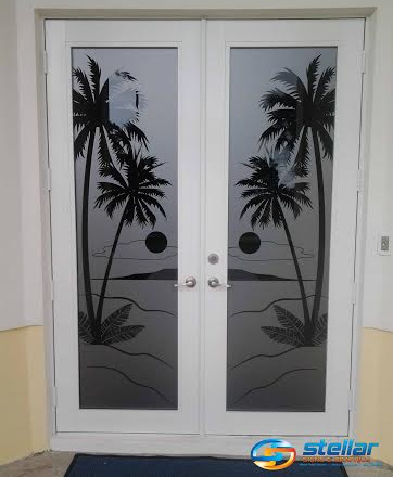 Vinyl Door and Window Graphics West Palm Beach FL