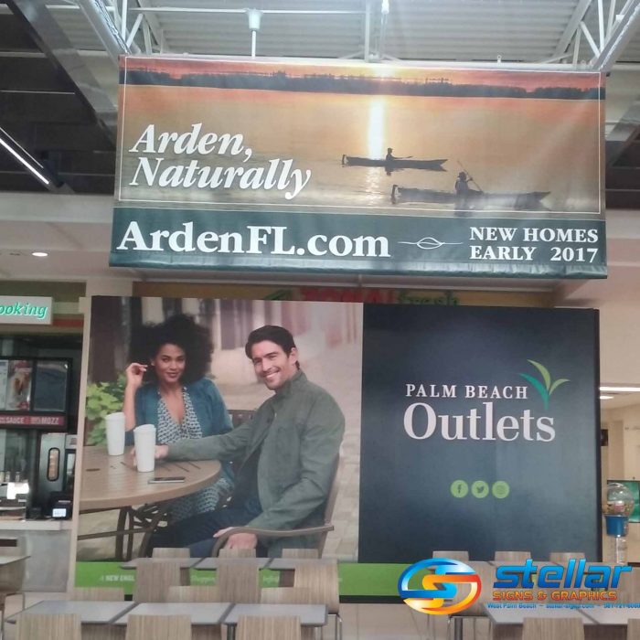 banners in Palm Beach Outlet Mall