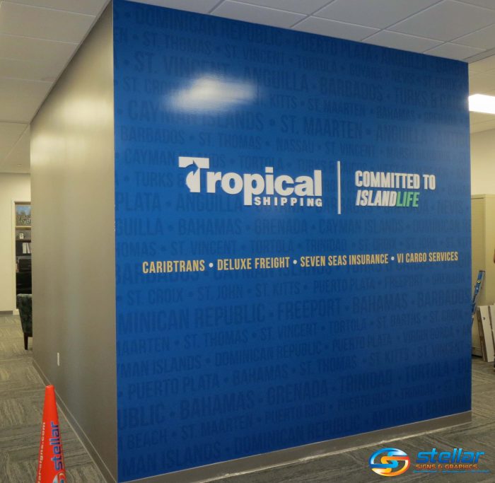 Wall murals for shipping companies in West Palm Beach FL